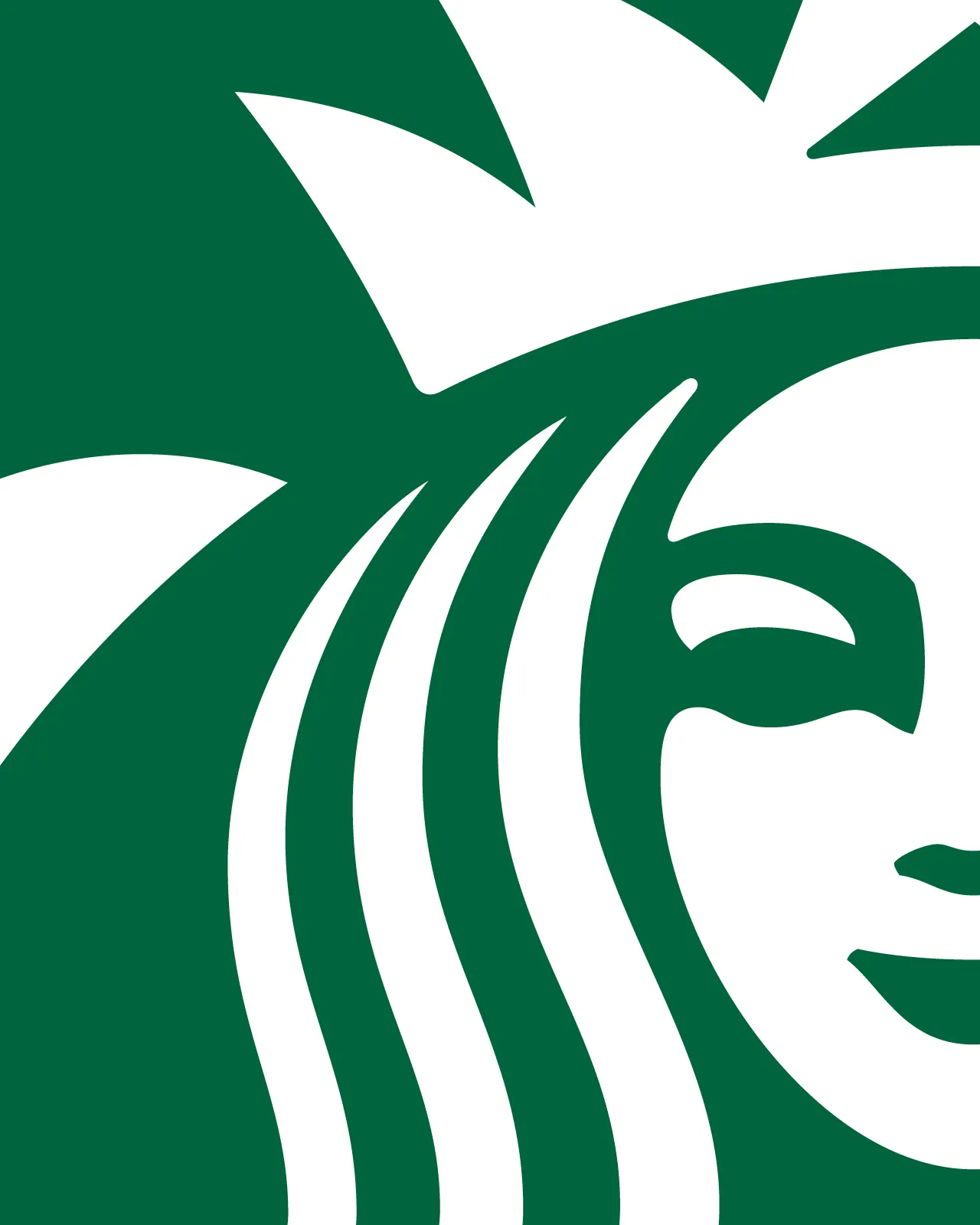 Nahaufnahme des Starbucks Sirenen-Logos, Teaserbild zur Vetica x Starbucks Case Study